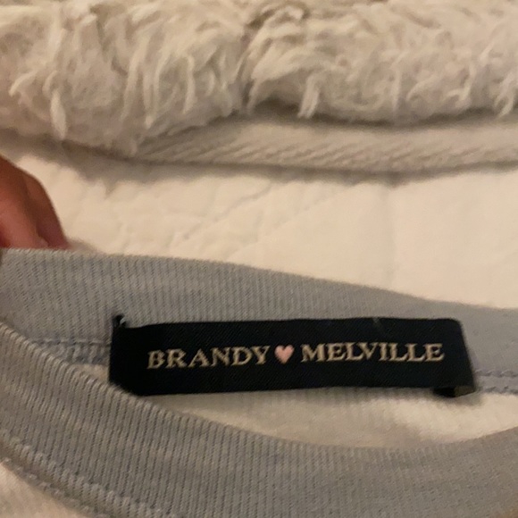 baby tee heaven sent brandy melville top - Picture 2 of 3